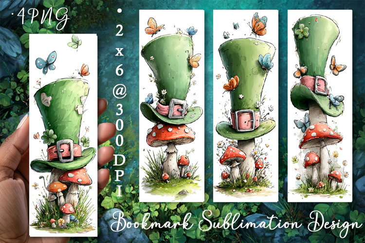 St Patricks Day Bookmark, Sublimation Design