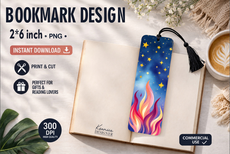 Celestial Printable Bookmark|Easy to Print at Home