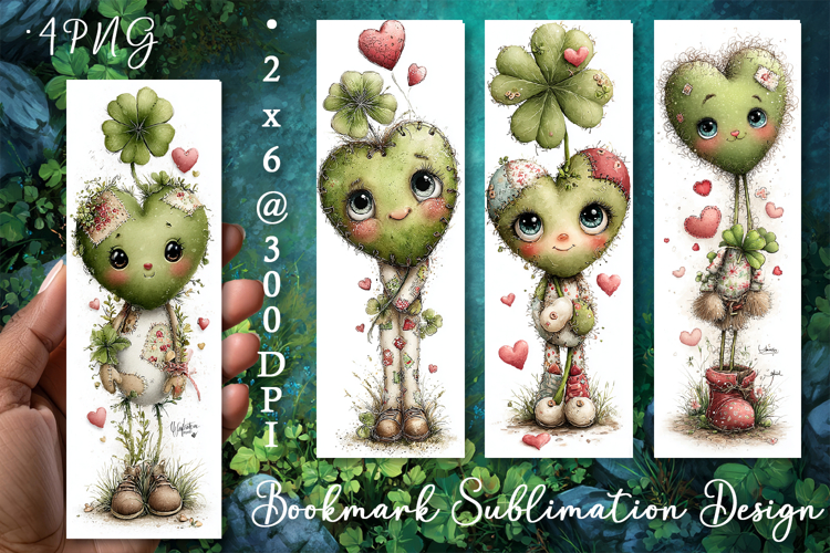 St Patricks Day Bookmark, Sublimation Design