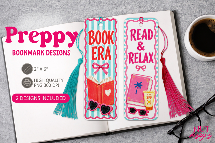 Preppy Reading Bookmarks Coquette bookmark Reading quotes