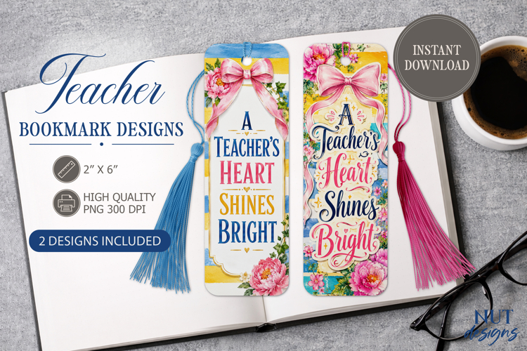 Teacher Bookmark PNG Teacher appreciation bookmark example image 1
