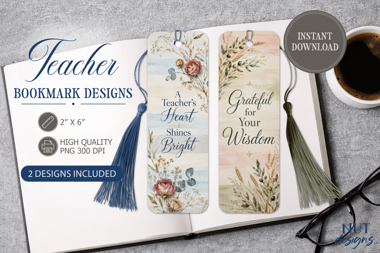 Teacher Bookmark PNG Teacher appreciation Bookmarks example image 1