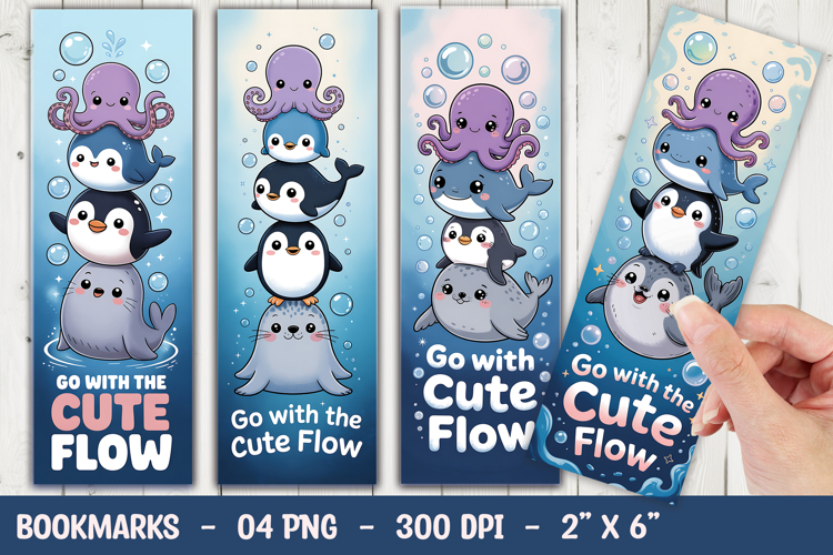 Cute Penguin Bookmark Sublimation