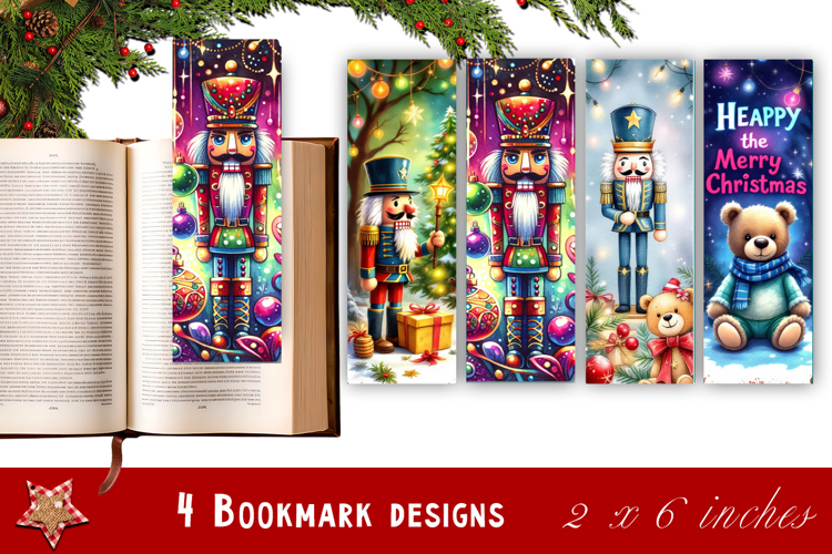 Winter Bookmarks PNG Printable | Christmas bookmarks