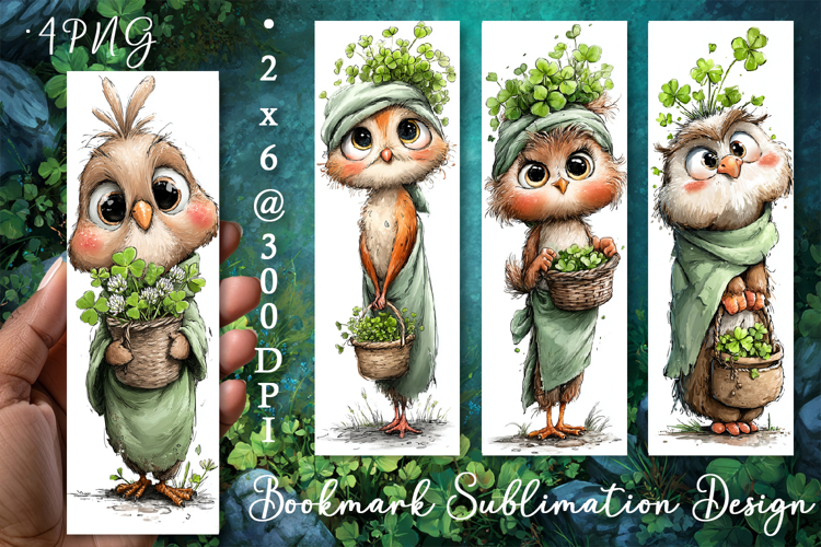 St Patricks Day Bookmark, Sublimation Design