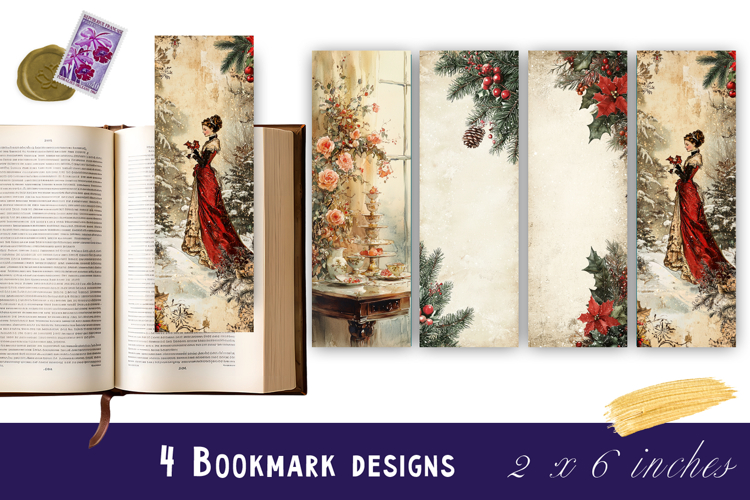 Christmas tree bookmark, winter printable kids book crafts