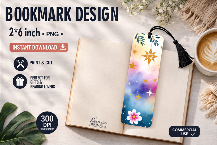 Celestial Printable Bookmark|Easy to Print at Home