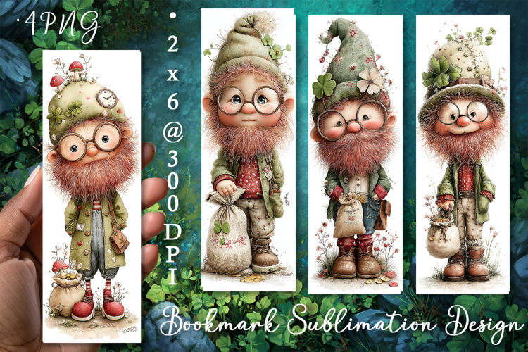 St Patricks Day Bookmark, Sublimation Design