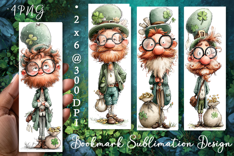 St Patricks Day Bookmark, Sublimation Design