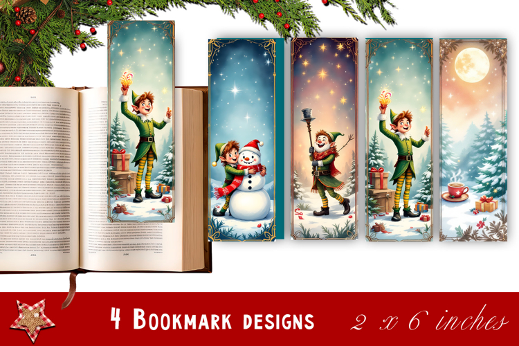 Printable Christmas Bookmark Image 14