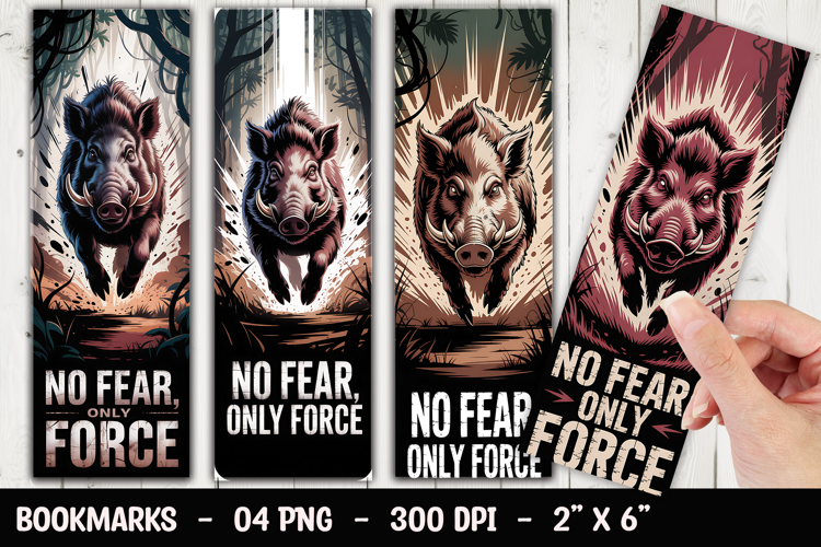 Boar Power Bookmark Sublimation