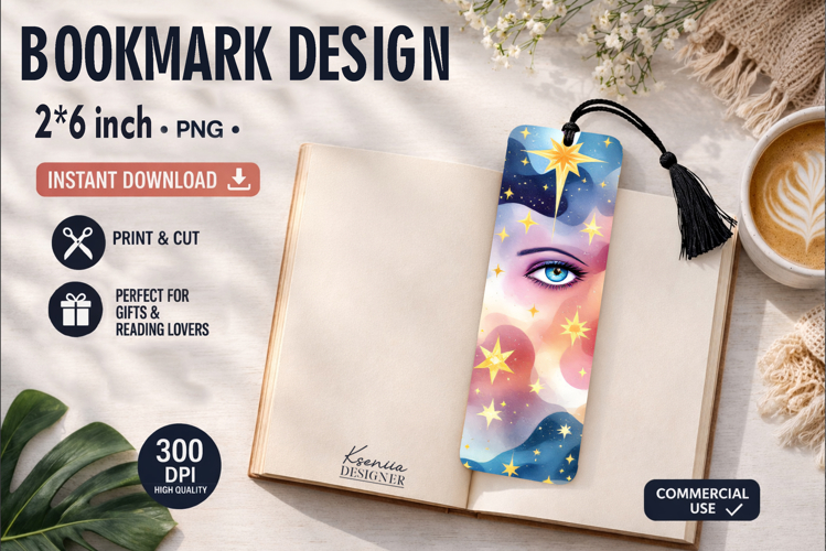 Celestial Printable Bookmark|Easy to Print at Home