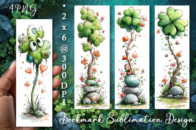St Patricks Day Bookmark, Sublimation Design