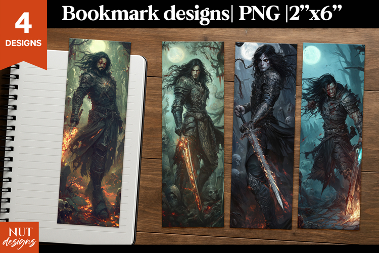 Dark Knight Sword Bookmarks Halloween fantasy bookmark PNG