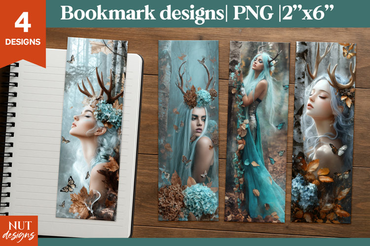 Fantasy Forest Bookmarks PNG, Forest fairy Bookmark mystical