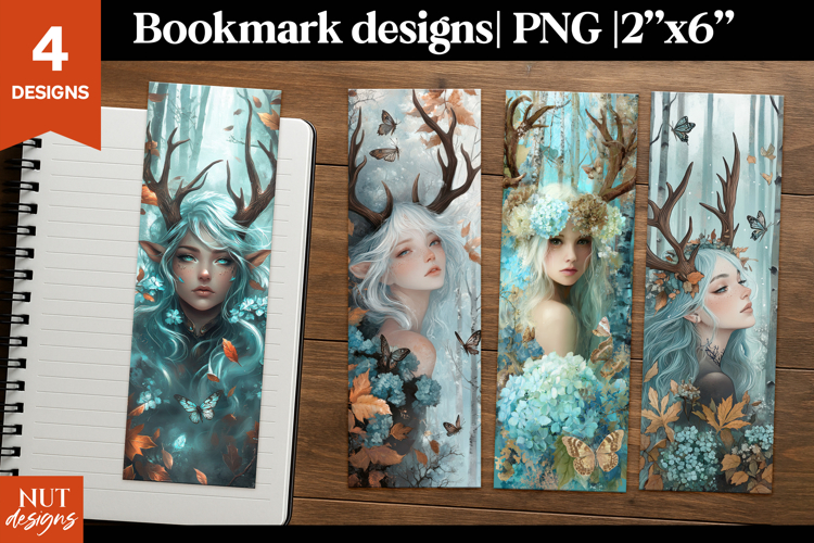 Forest fairy Bookmark mystical Autumn Forest Bookmarks PNG