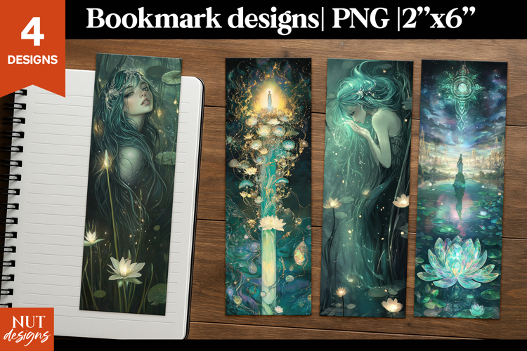 Fairy Bookmark Mystical Water Goddess Bookmark printable