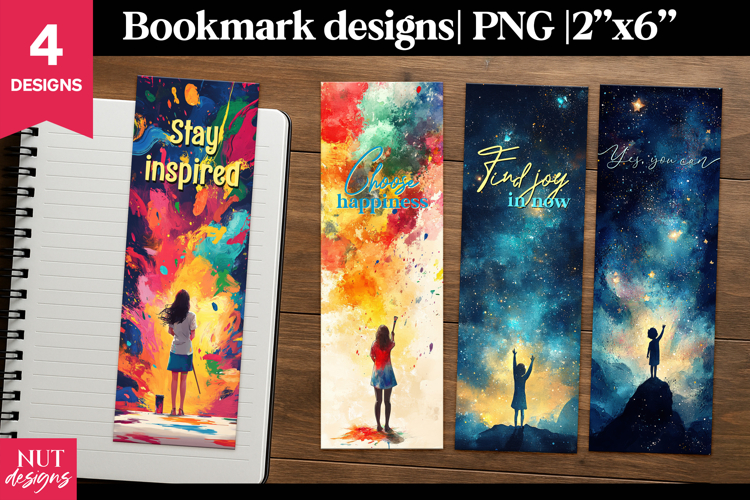 Motivational bookmark, affirmation positive quotes PNG