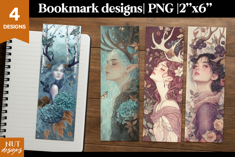 Woman Celestial Bookmark Fairy mystical Bookmarks PNG