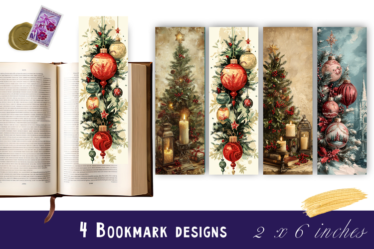Christmas tree bookmark, winter printable kids book crafts