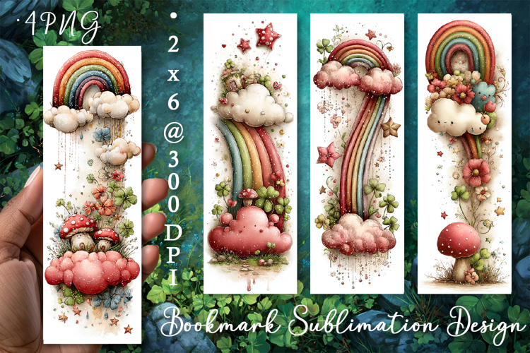 St Patricks Day Bookmark, Sublimation Design
