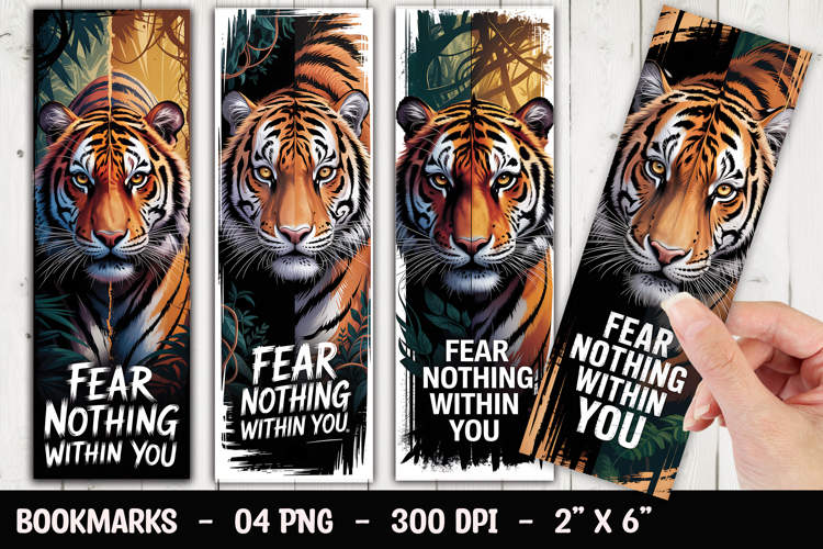 Tiger Power Bookmark Sublimation