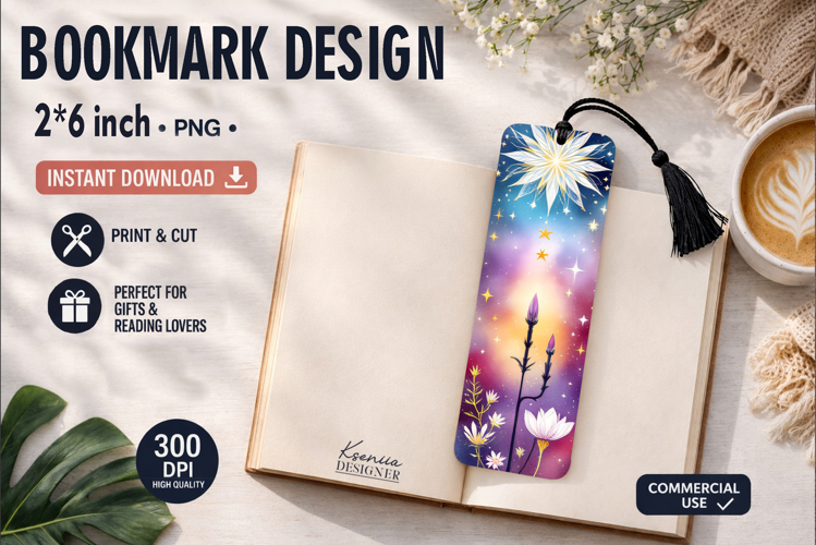 Celestial Printable Bookmark|Easy to Print at Home