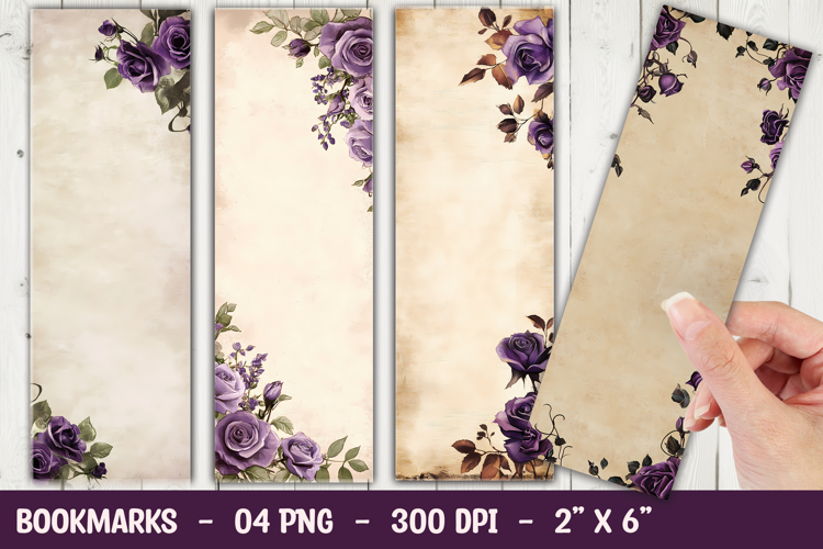 Purple Flowers Clipart Image 2