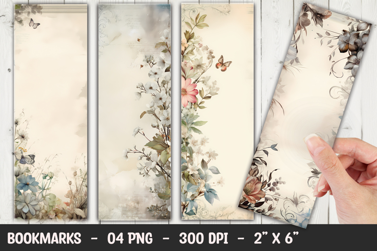 Vintage Butterfly Bookmark Sublimation PNG example image 1