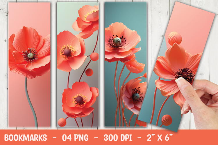 Red Flower Clipart Image 18