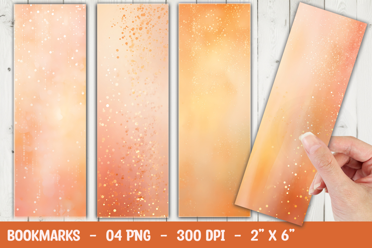 Orange Glitter Background Image 12