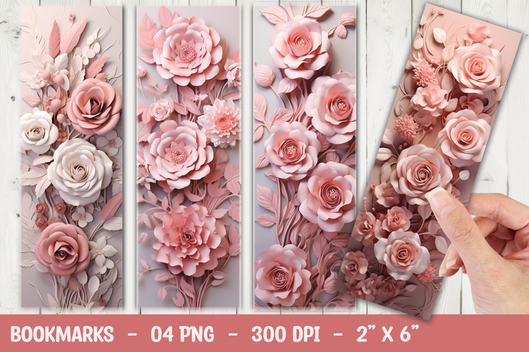 Pink Flowers Clipart Image 9