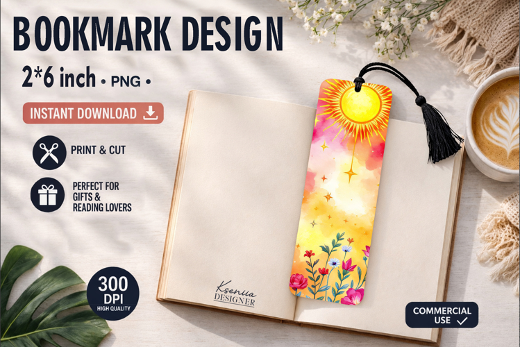 Celestial Printable Bookmark|Easy to Print at Home