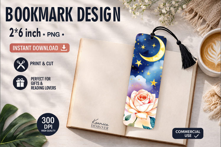 Celestial Printable Bookmark|Easy to Print at Home