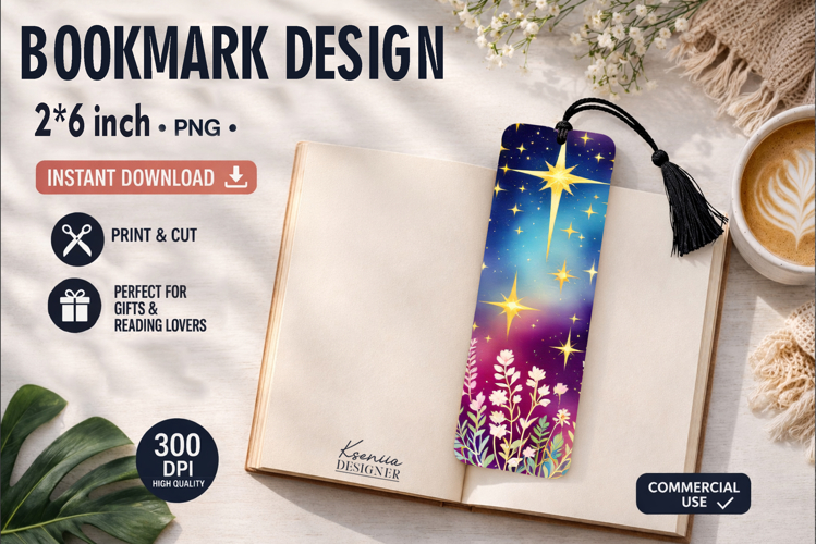 Celestial Printable Bookmark|Easy to Print at Home