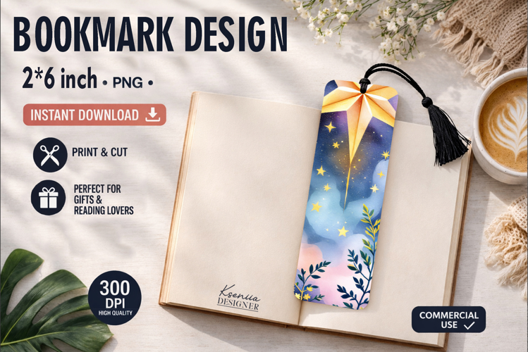 Celestial Printable Bookmark|Easy to Print at Home