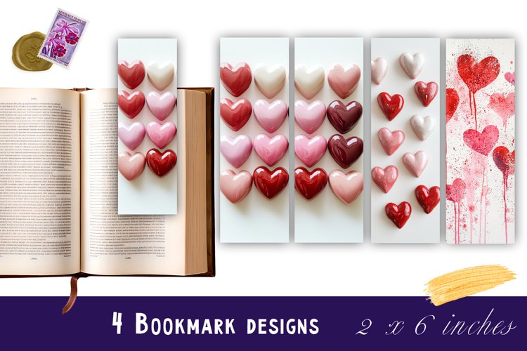 Printable Valentine Bookmark Image 3