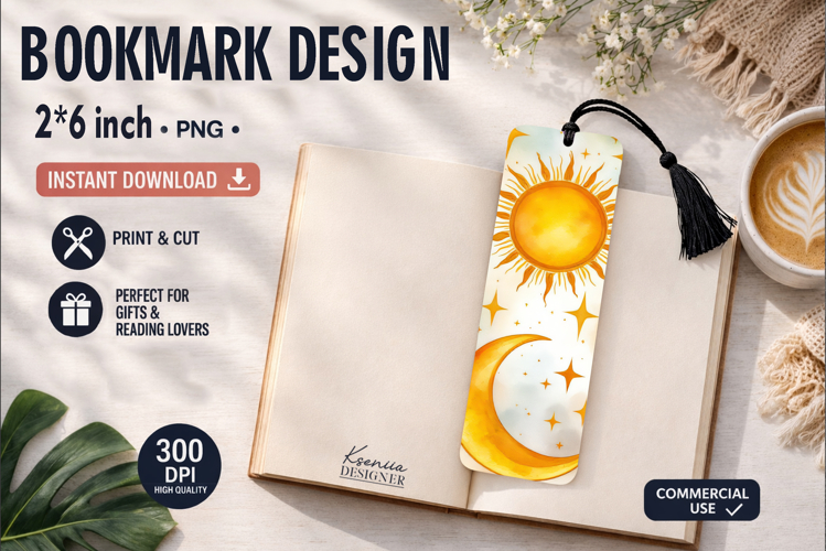 Celestial Printable Bookmark|Easy to Print at Home