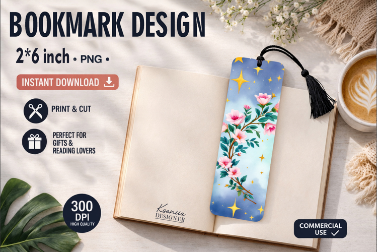 Celestial Printable Bookmark|Easy to Print at Home