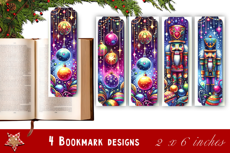 Winter Bookmarks PNG Printable | Christmas bookmarks