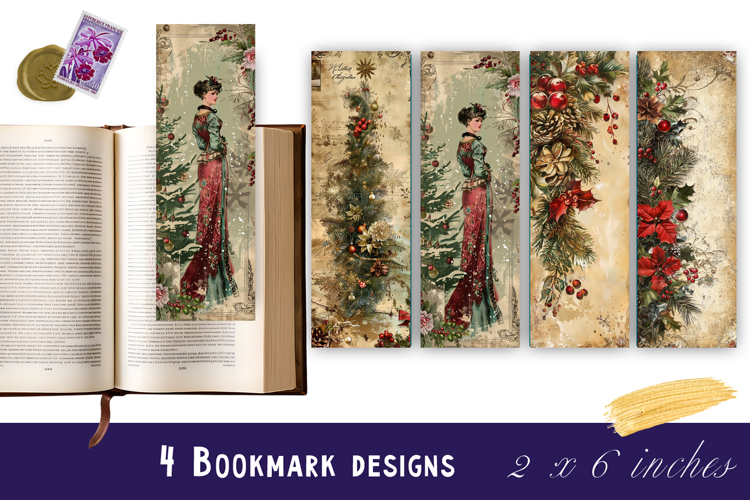Christmas tree bookmark, winter printable kids book crafts