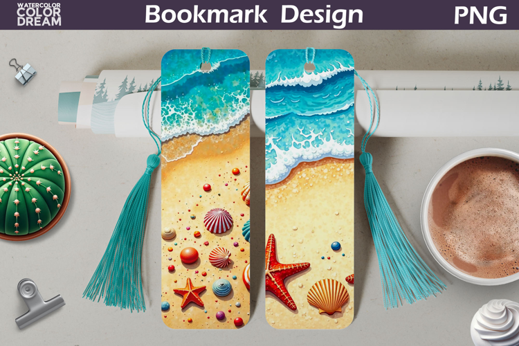 Beach Bookmark | Sea Wave Bookmark Printable