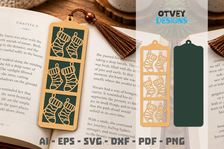 Bookmark Christmas Lasercut