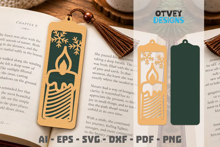 Bookmark Christmas Lasercut