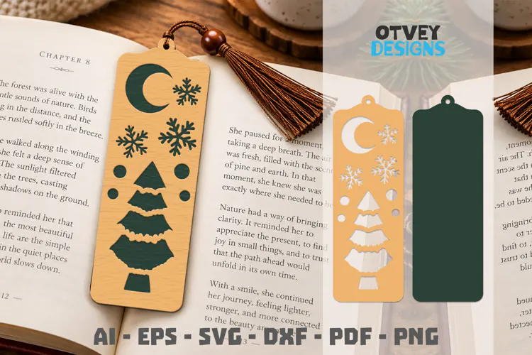 Bookmark Christmas Lasercut