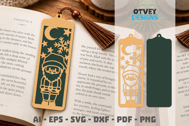 Bookmark Christmas Lasercut