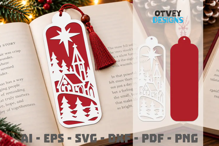 Bookmark Christmas Papercut