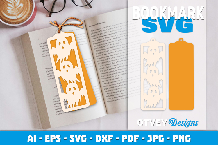 Bookmark Halloween Layered Papercut | Halloween SVG