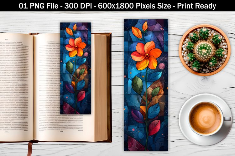 Whimsical jasmine flower art bookmark | Bookmark Sublimation