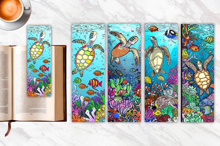 Sea Turtle Bookmark | Bookmark Sublimation